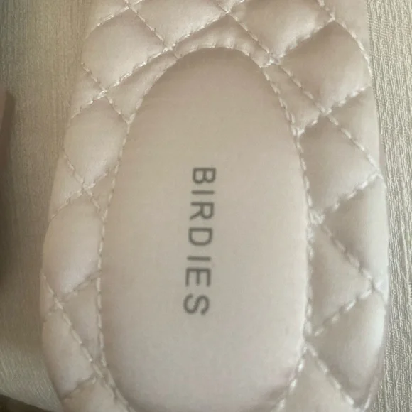 Birdies Pink Plush Slippers with Decorative Pom-Pom - Picture 5 of 6